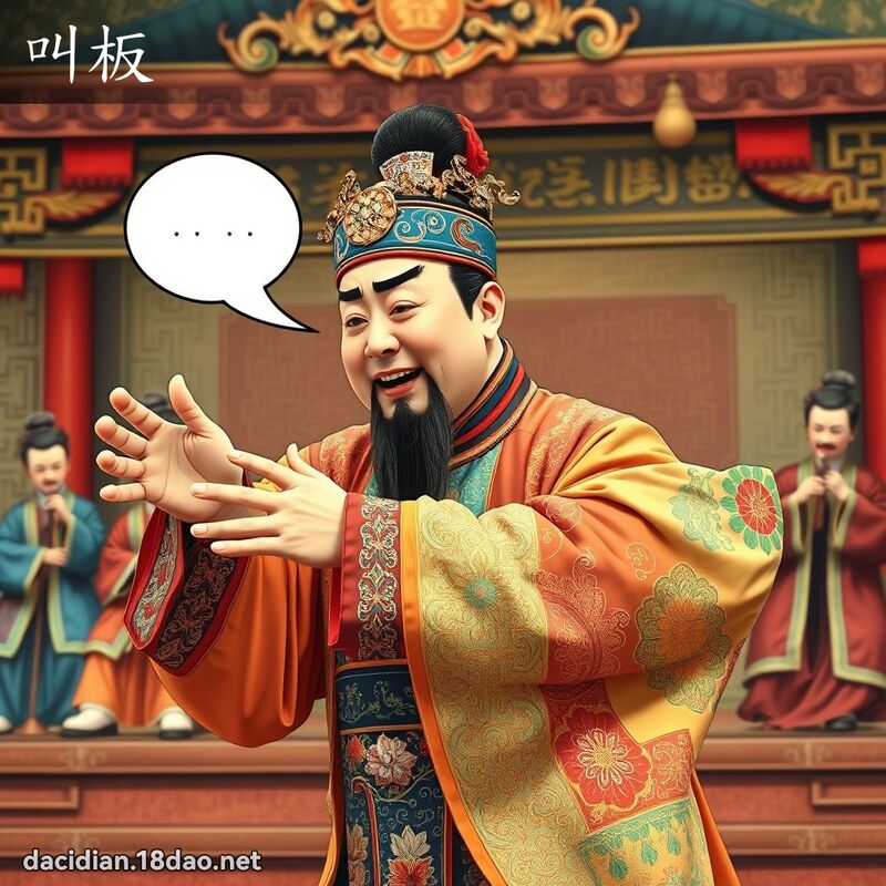 叫板 - 國語大辭典配圖