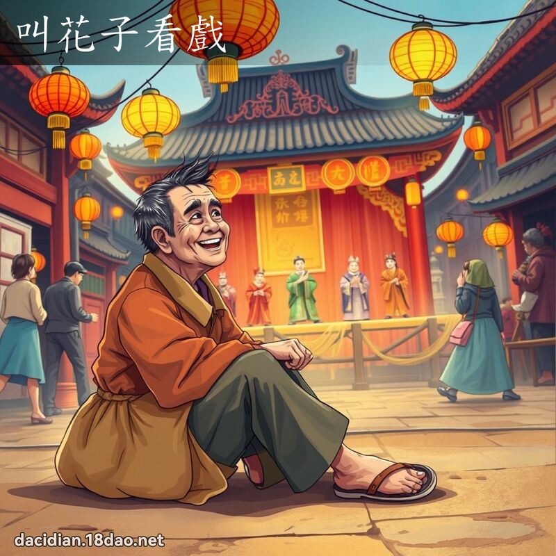 叫花子看戏 - 国语大辞典配图