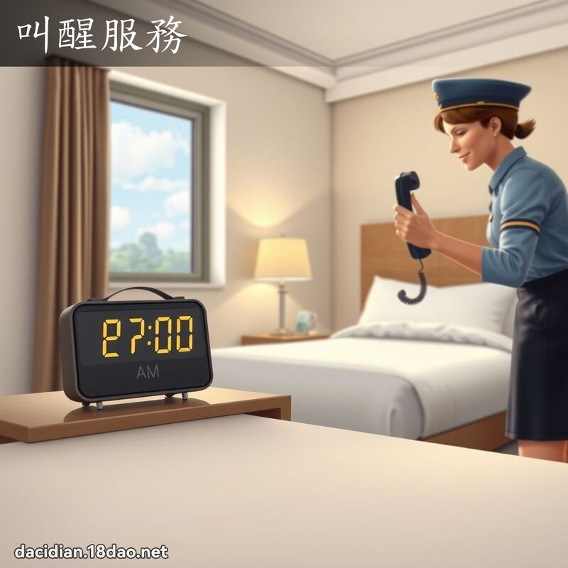叫醒服務 - 國語大辭典配圖