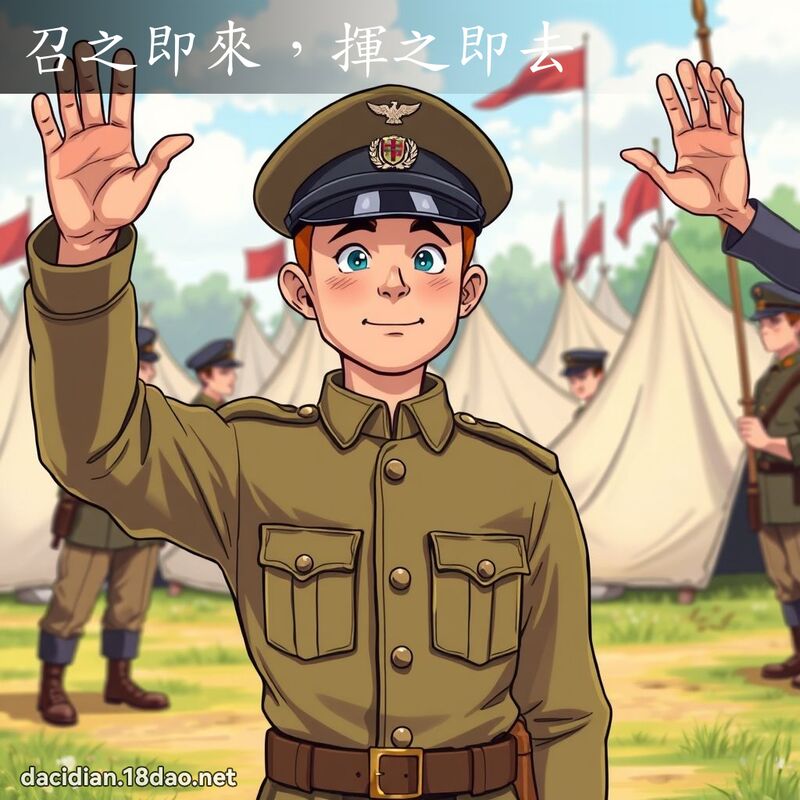 召之即来，挥之即去 - 国语大辞典配图