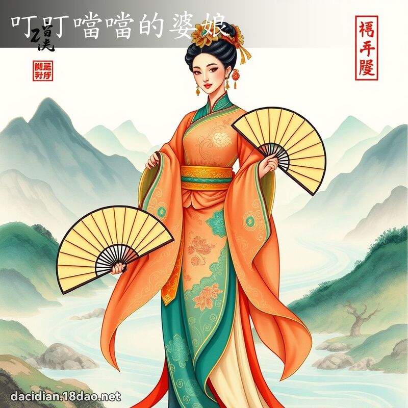 叮叮当当的婆娘 - 国语大辞典配图