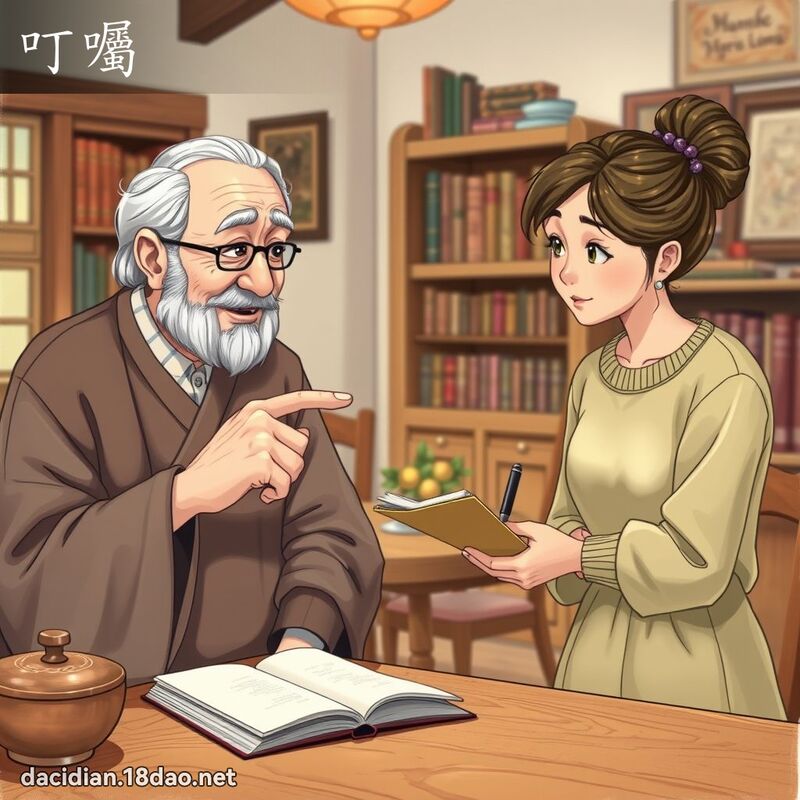 叮嘱 - 国语大辞典配图