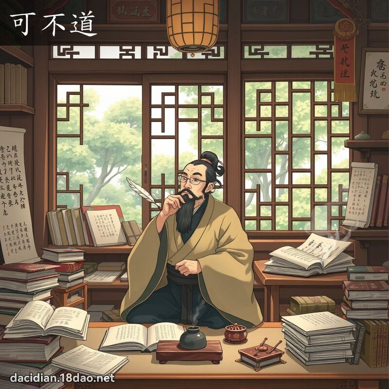 可不道 - 国语大辞典配图