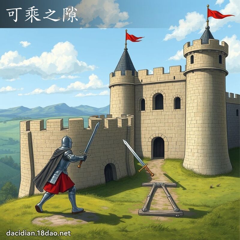 可乘之隙 - 国语大辞典配图