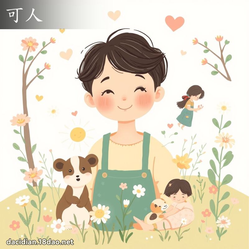 可人 - 國語大辭典配圖