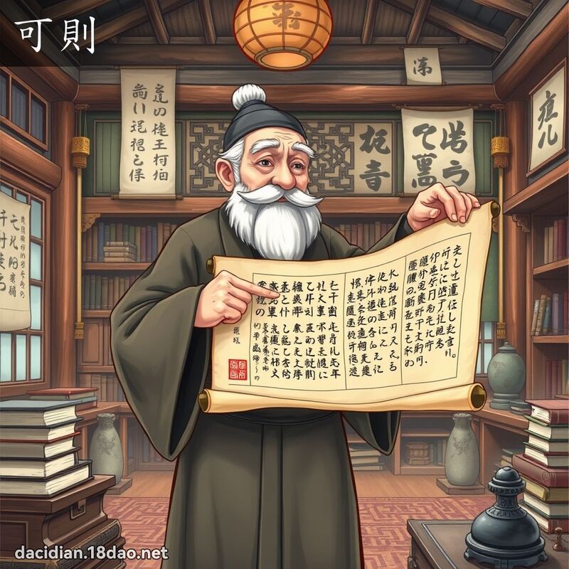 可则 - 国语大辞典配图