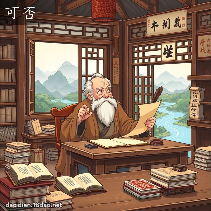 可否 - 国语大辞典配图