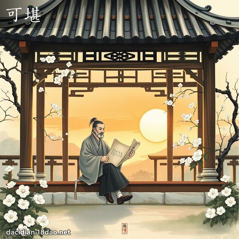 可堪 - 國語大辭典配圖