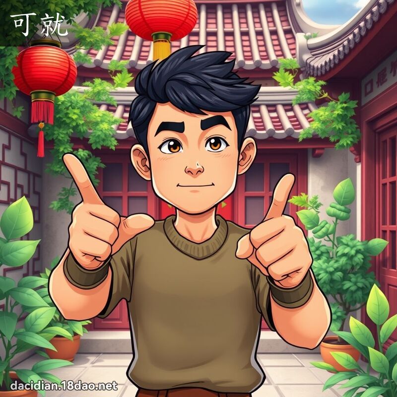 可就 - 国语大辞典配图