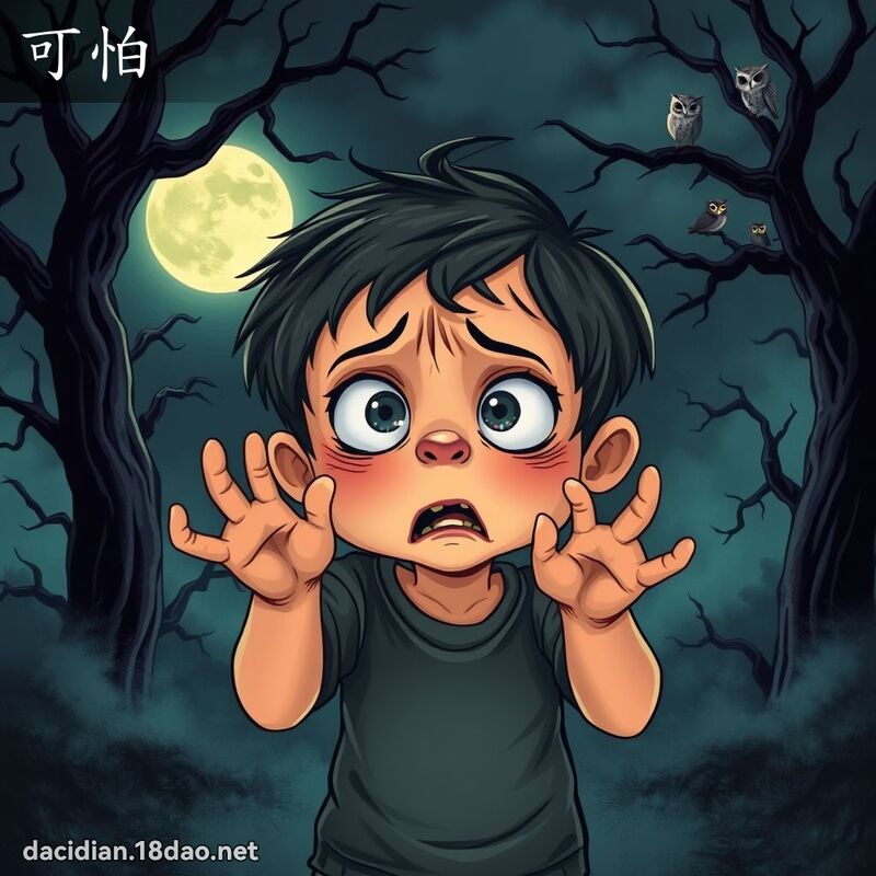 可怕 - 国语大辞典配图