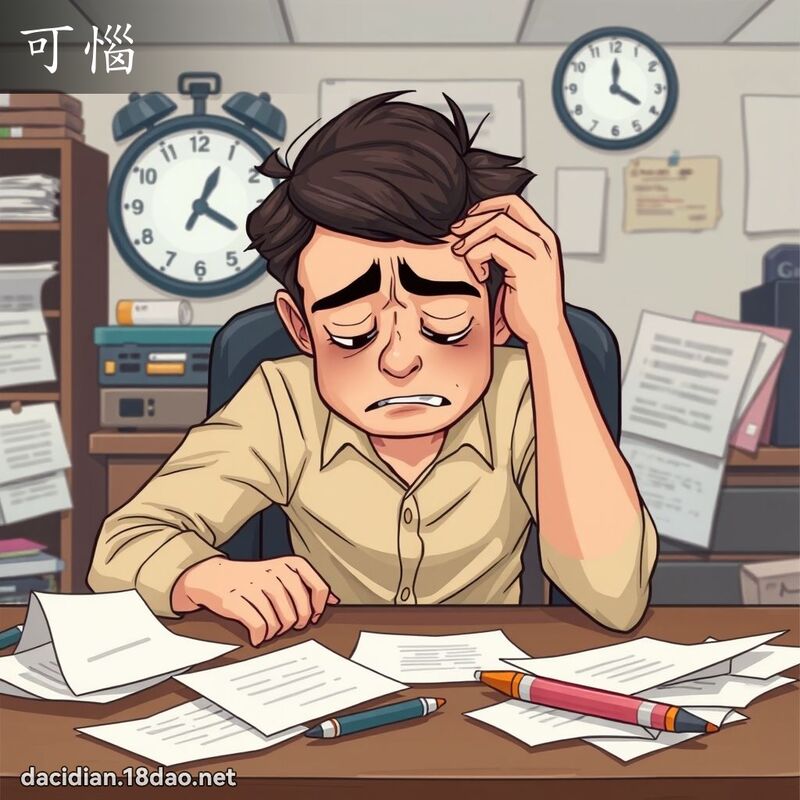 可惱 - 國語大辭典配圖