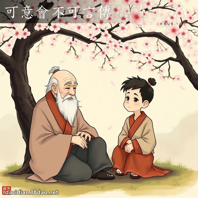 可意會不可言傳 - 國語大辭典配圖
