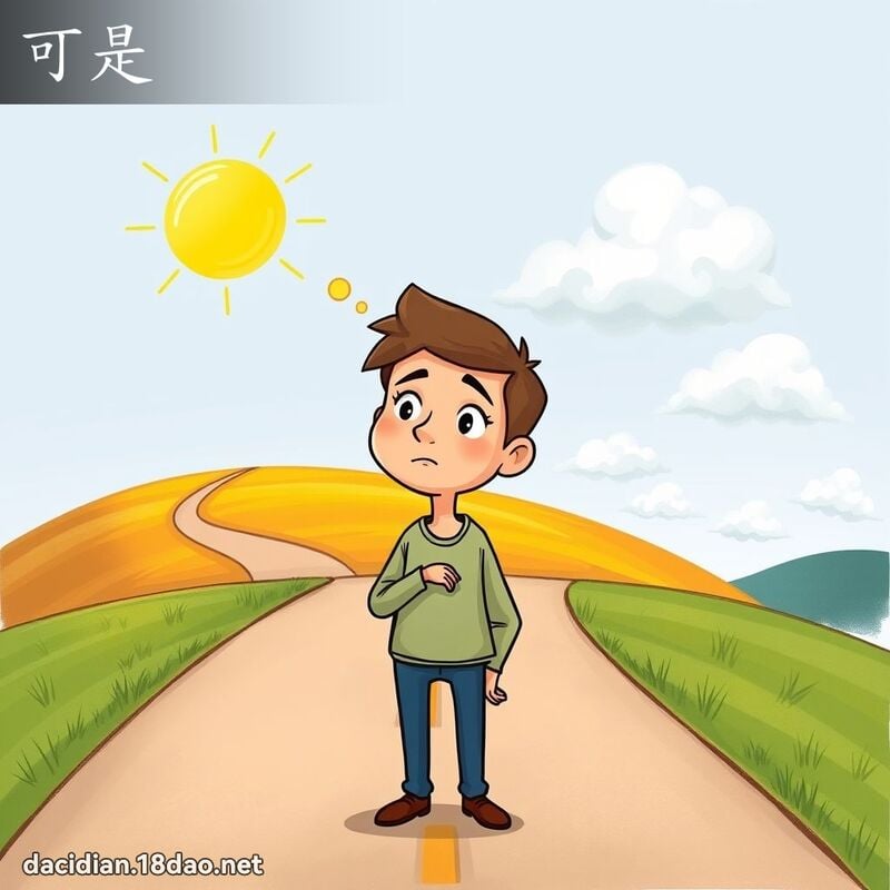 可是 - 國語大辭典配圖