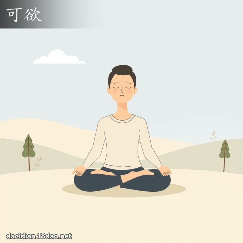 可欲 - 国语大辞典配图