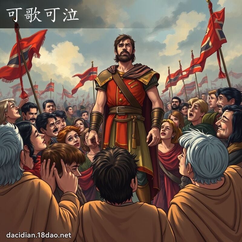 可歌可泣 - 国语大辞典配图