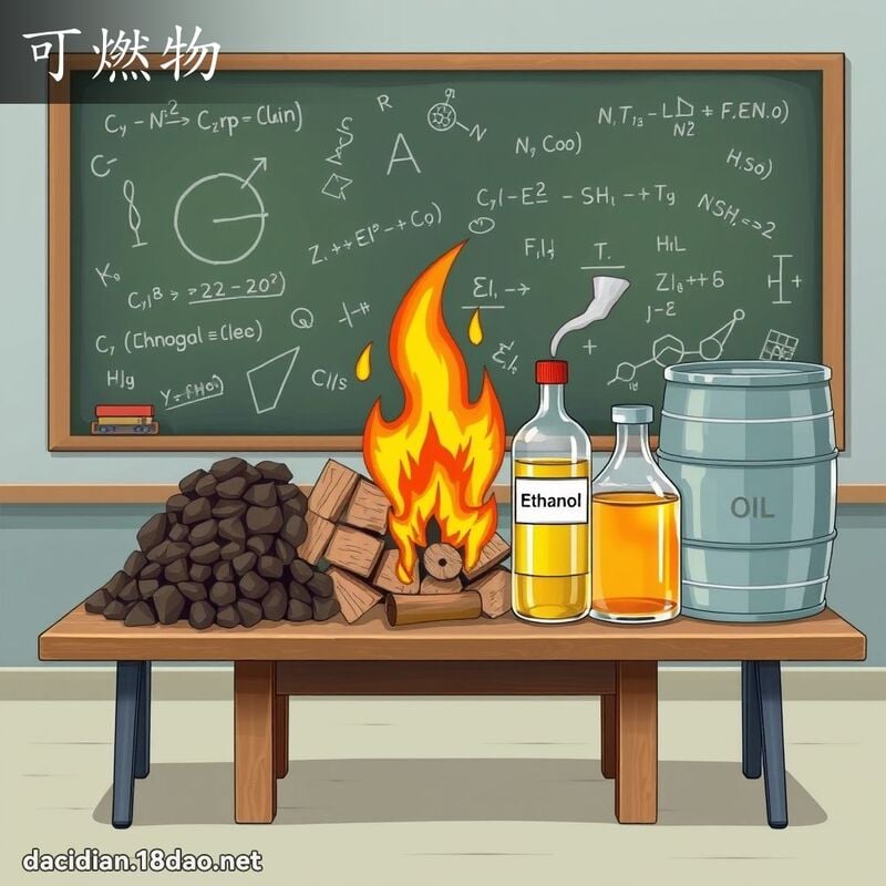 可燃物 - 國語大辭典配圖