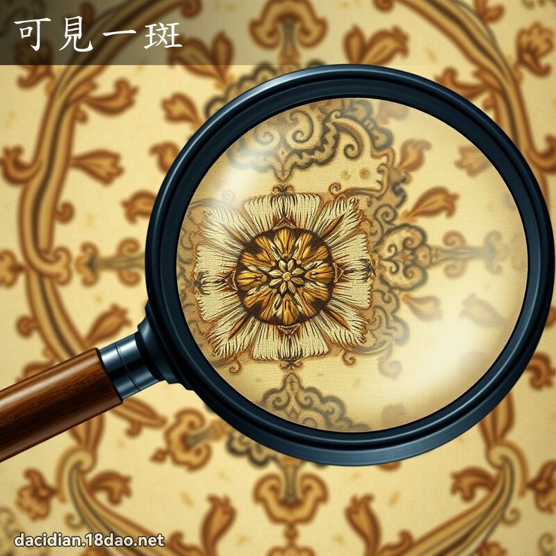 可見一斑 - 國語大辭典配圖
