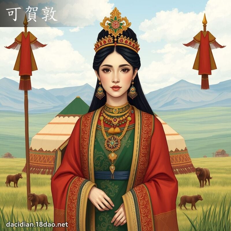 可賀敦 - 國語大辭典配圖