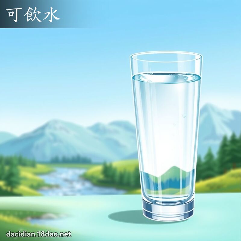 可饮水 - 国语大辞典配图