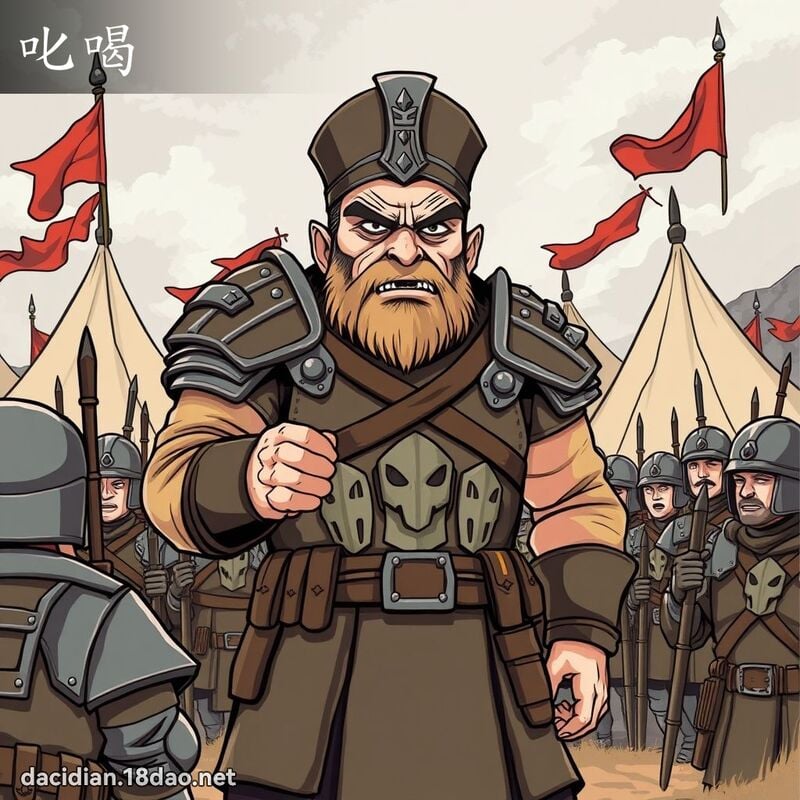 叱喝 - 国语大辞典配图