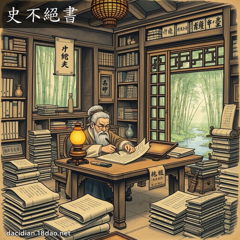 史不絕書 - 國語大辭典配圖