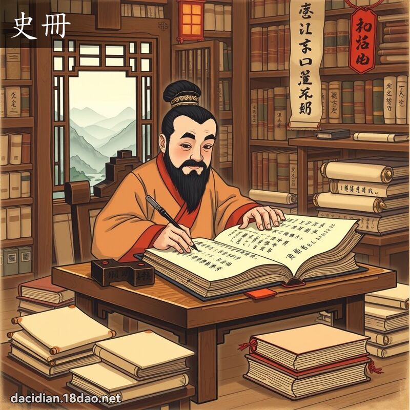 史册 - 国语大辞典配图