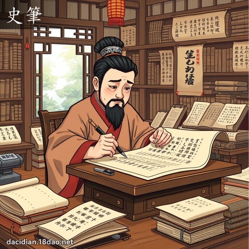史筆 - 國語大辭典配圖