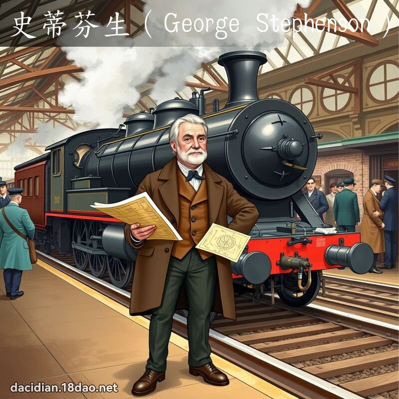 史蒂芬生（George Stephenson） - 國語大辭典配圖