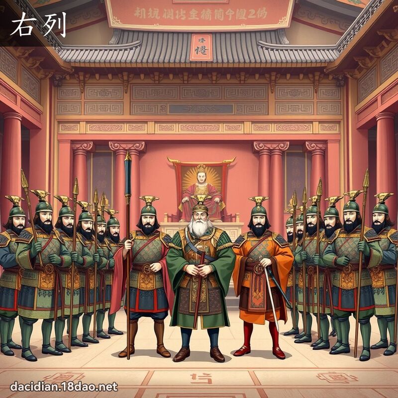 右列 - 国语大辞典配图