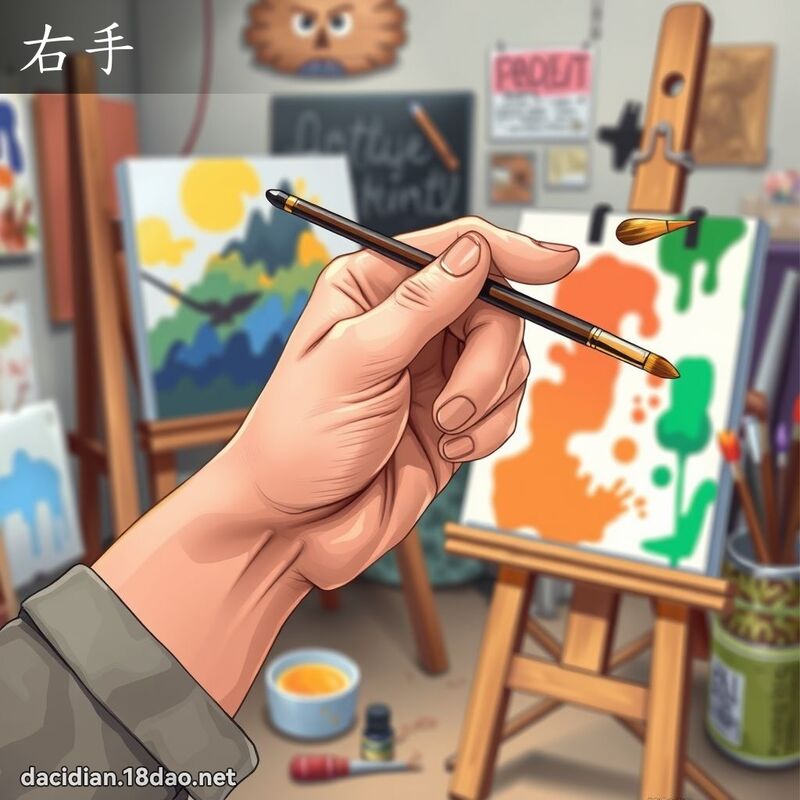 右手 - 国语大辞典配图