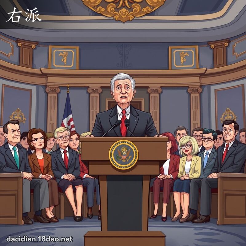 右派 - 国语大辞典配图