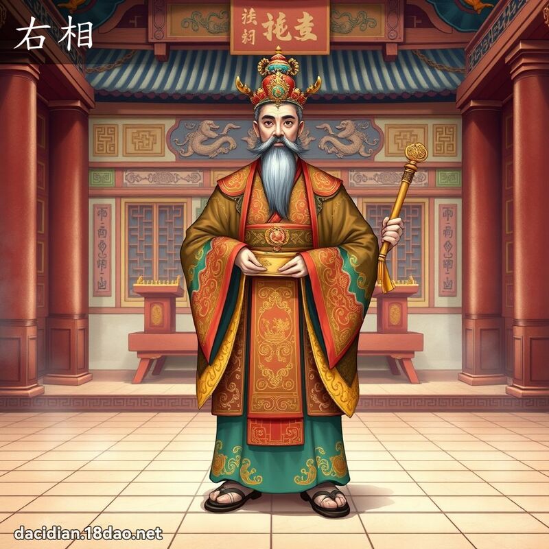 右相 - 国语大辞典配图