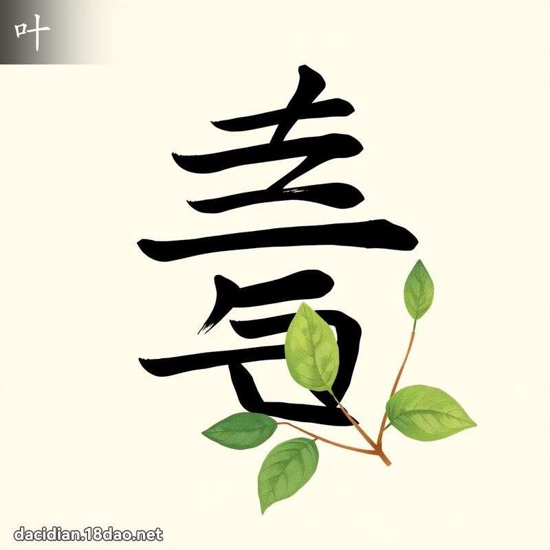 叶 - 國語大辭典配圖
