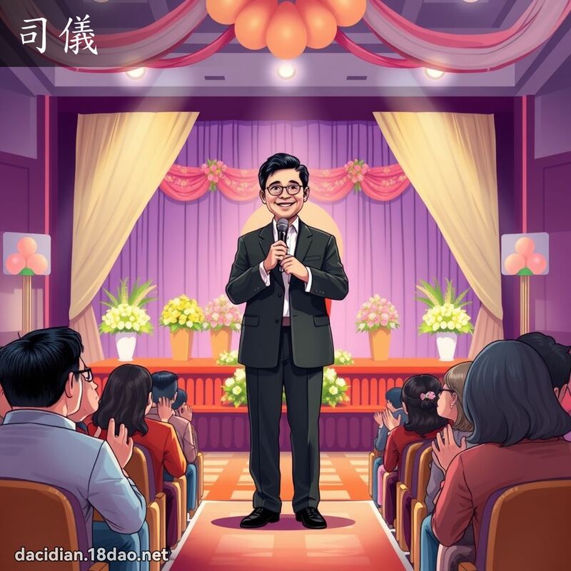 司儀 - 國語大辭典配圖