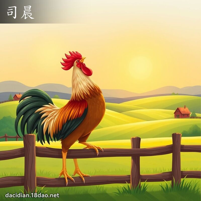 司晨 - 國語大辭典配圖