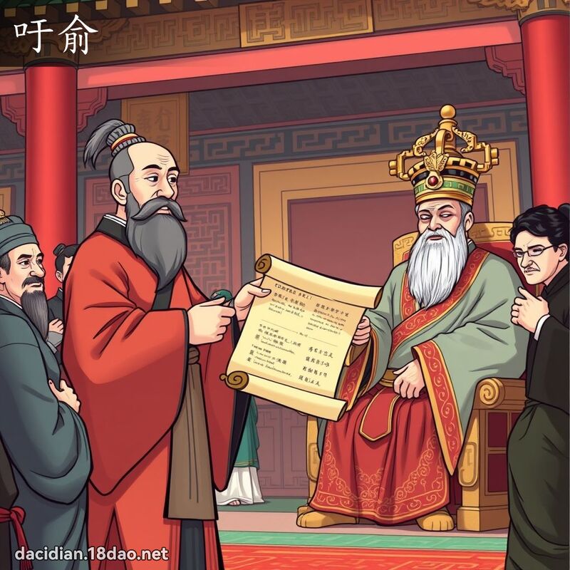 吁俞 - 國語大辭典配圖