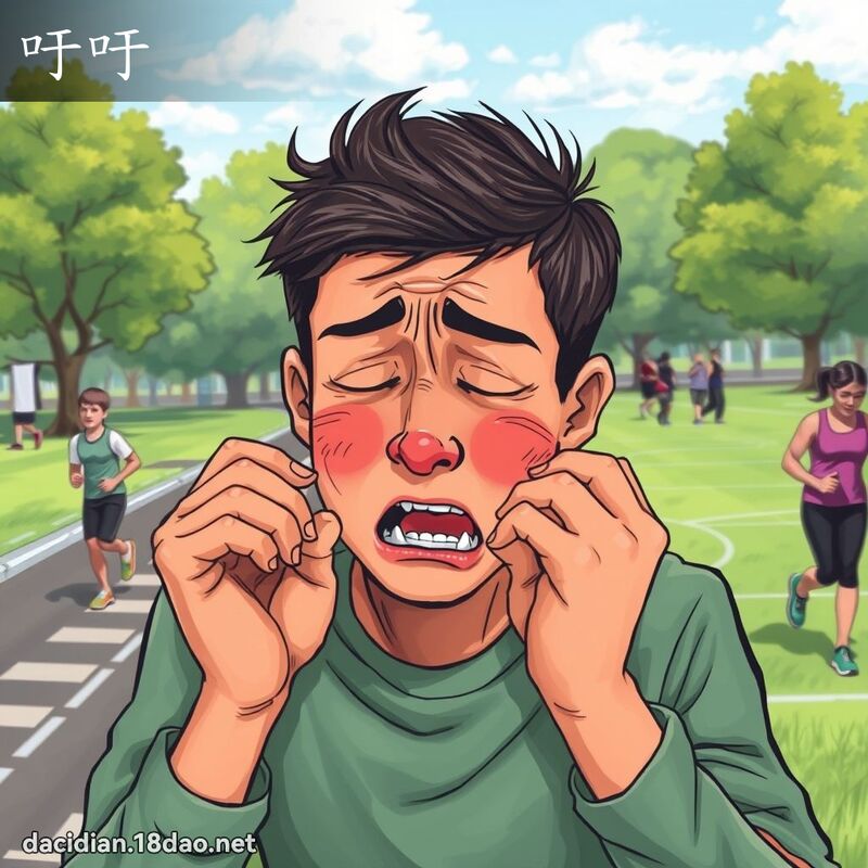 吁吁 - 國語大辭典配圖