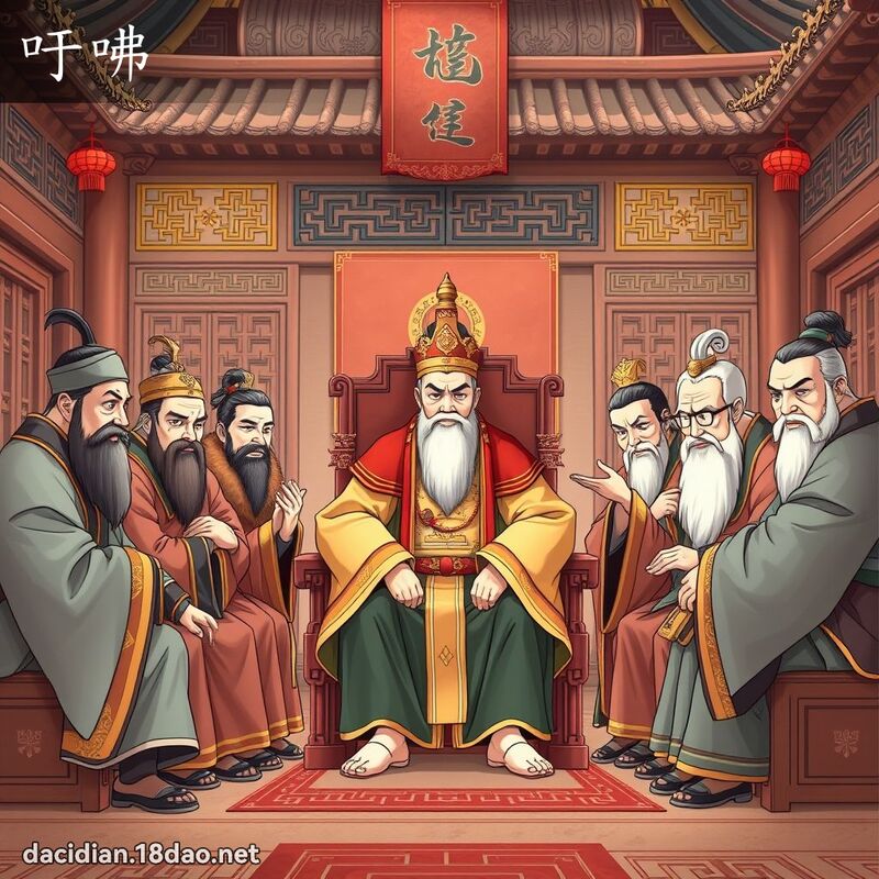 吁咈 - 國語大辭典配圖