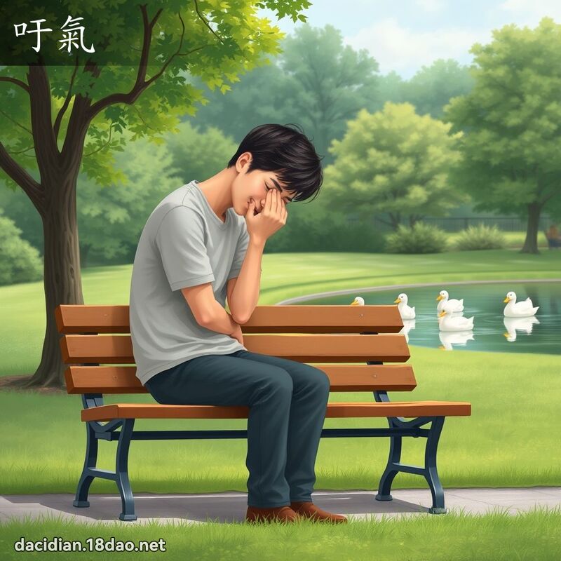 吁氣 - 國語大辭典配圖
