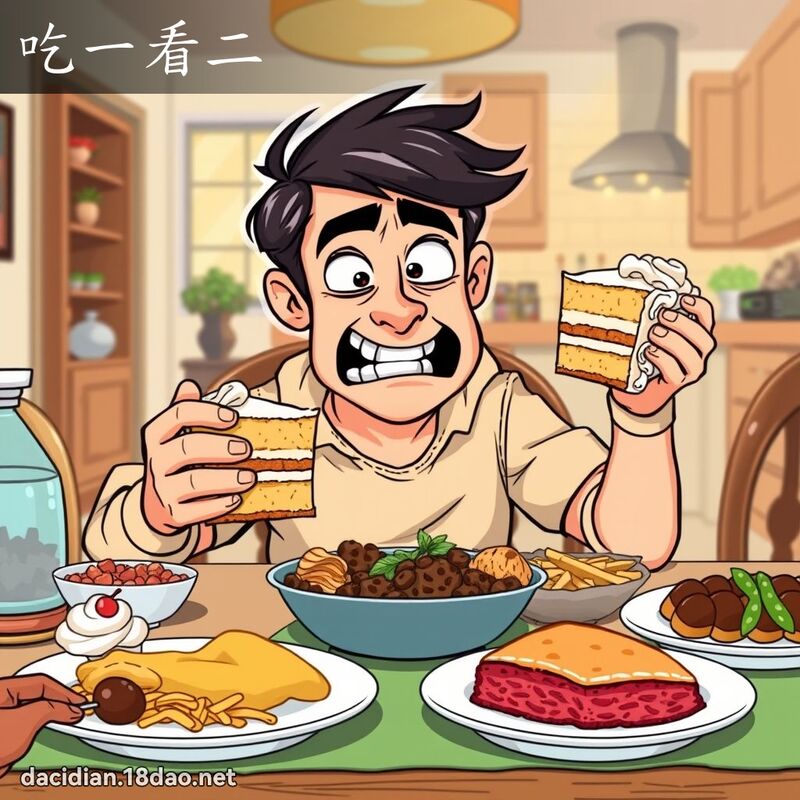 吃一看二 - 国语大辞典配图