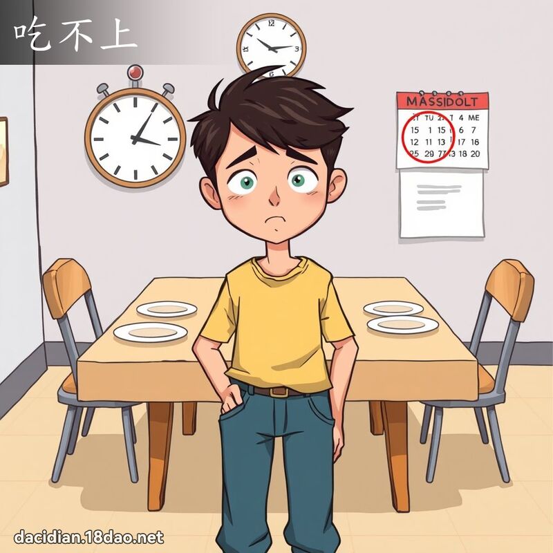 吃不上 - 国语大辞典配图
