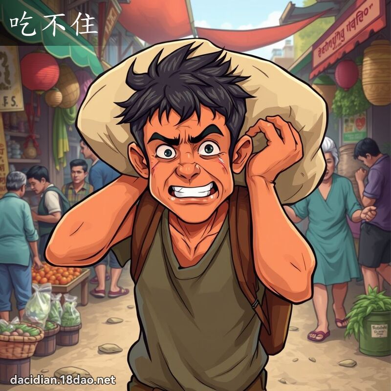 吃不住 - 国语大辞典配图