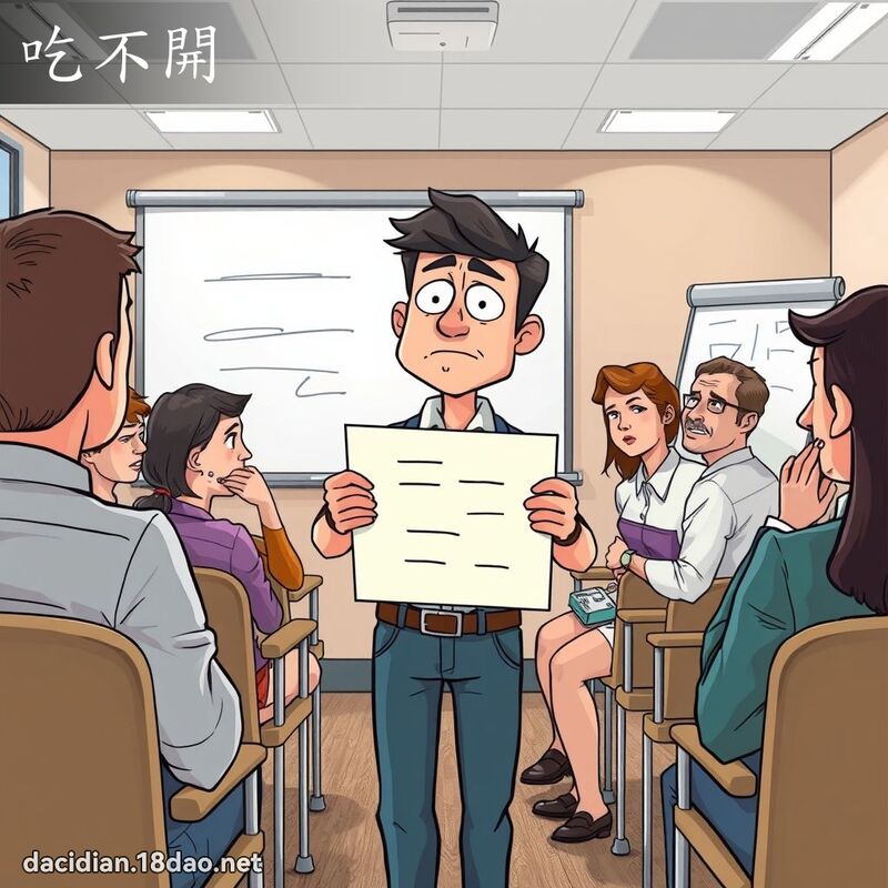 吃不开 - 国语大辞典配图