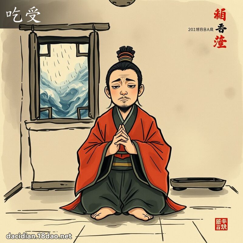 吃受 - 国语大辞典配图