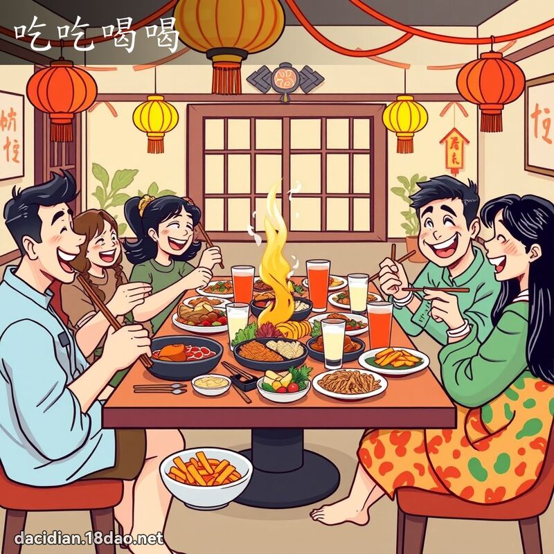 吃吃喝喝 - 國語大辭典配圖