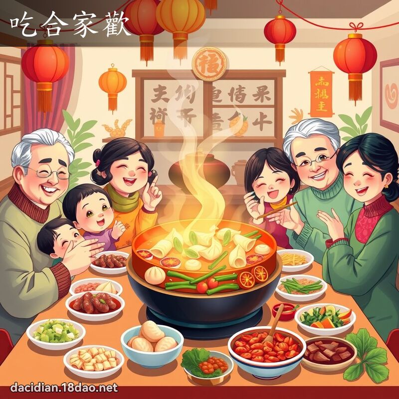 吃合家欢 - 国语大辞典配图