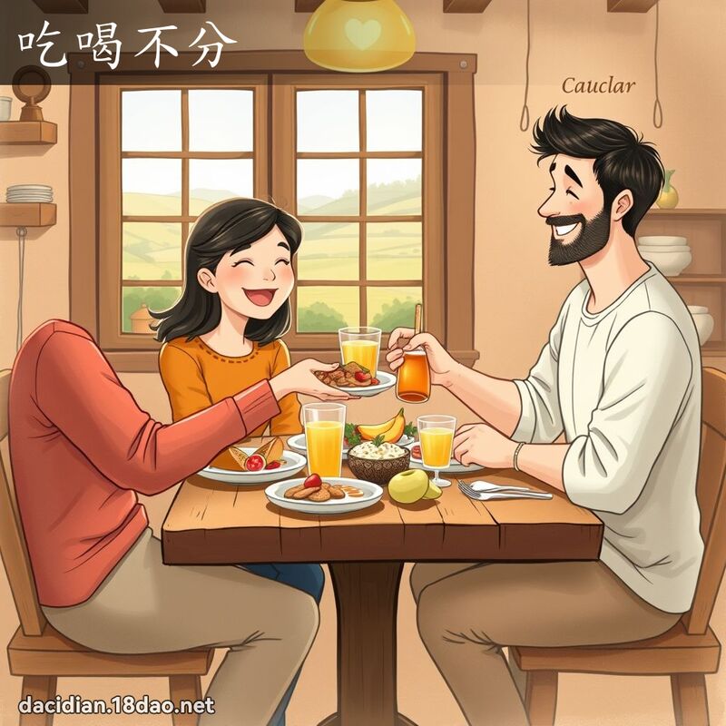 吃喝不分 - 國語大辭典配圖