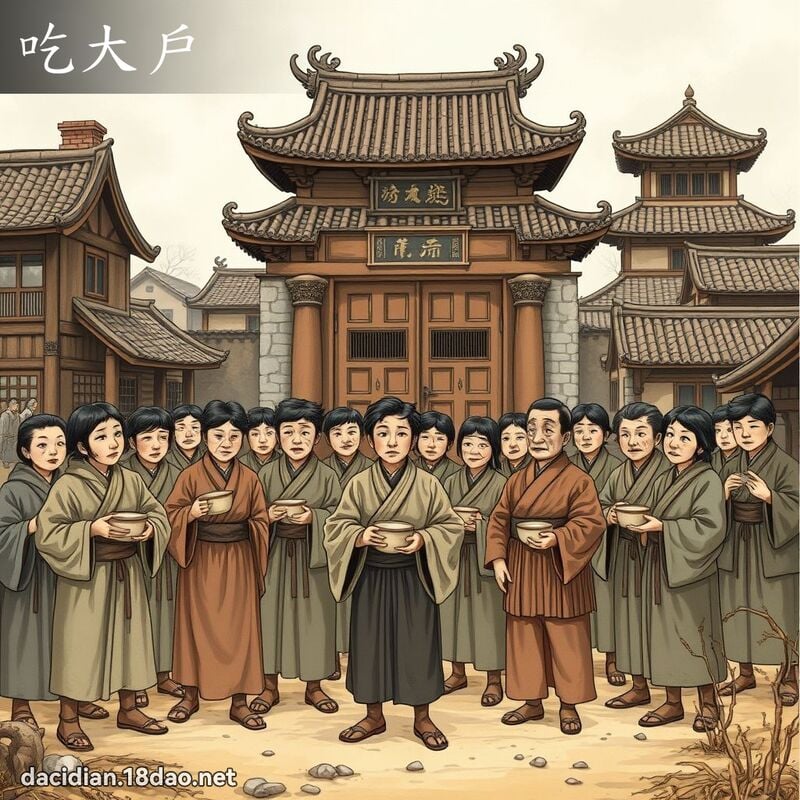 吃大户 - 国语大辞典配图