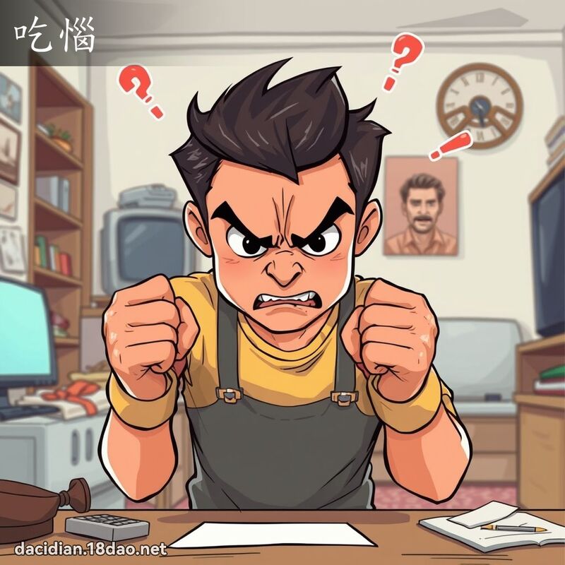 吃恼 - 国语大辞典配图