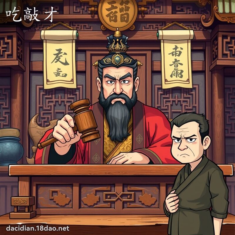 吃敲才 - 国语大辞典配图